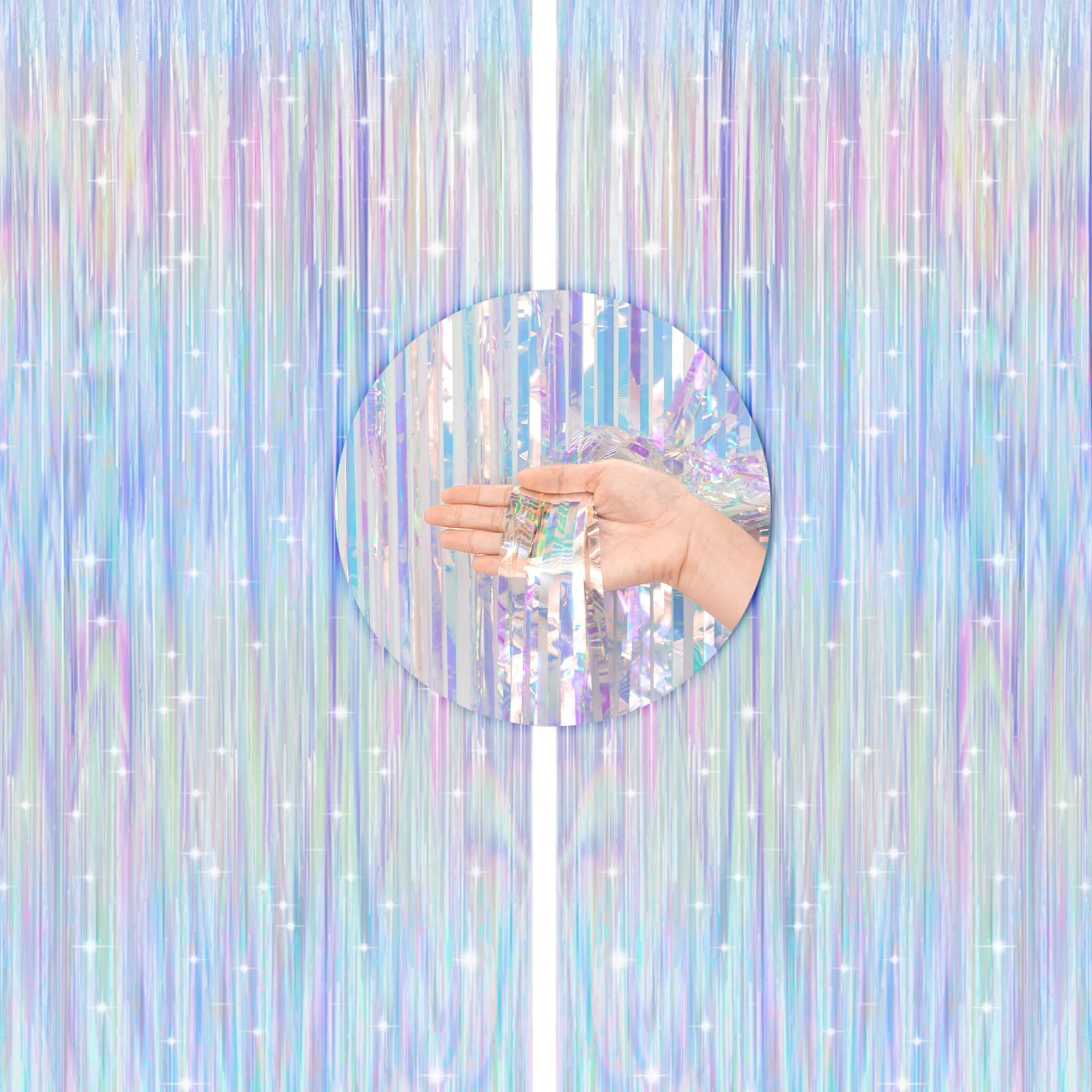 Sponsored Ad – G2PLUS Rainbow Tinsel Curtains, 2PCS Foil Fringe Curtains, 1m×2m Party Backdrop Streamers, Foil Curtain Backdrop for Birthday Wedding Pride Party Door Decoration