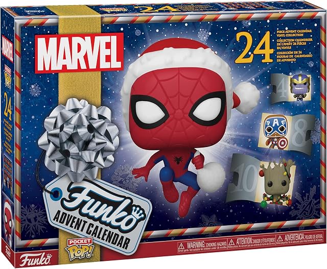 Funko POP Christmas Advent Calendar 2022: Marvel With 24 Days of Surprise Pocket POP! Figurine Toys Ideal Holiday Xmas Surprise Gift for Girls,Boys & Kids 62093