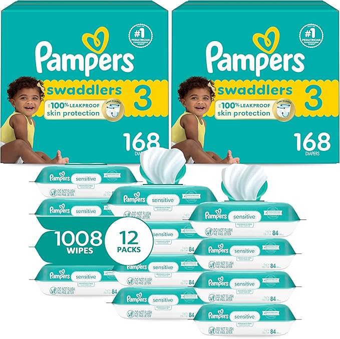 Pampers Swaddlers Disposable Diapers, Size 4, Giant Pack