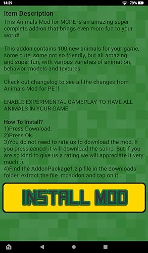 Animals Mod for MCPE