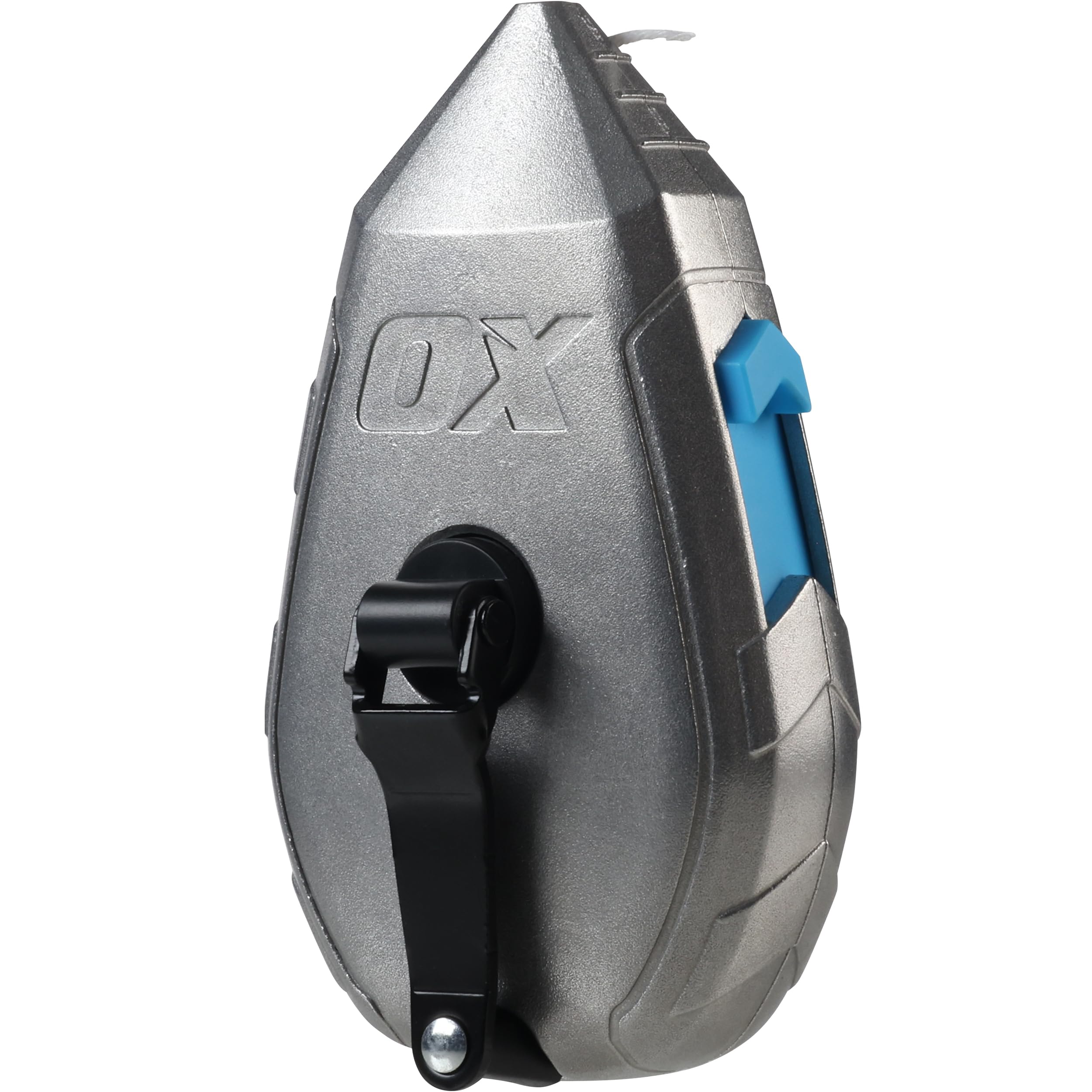 OX Contractor 30m/100'' Aluminium Chalk Reel, Basic Fine Line (Not Including Powder), 1:1 Gear Ratio for Faster Rewind, Aluminium Housing & Steel Crank for Durability, OX-T630501