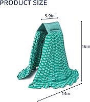 Vista 2 de Paquete de 2 cabezales de trapeador de tubo de microfibra grandes, 6 pulgadas, cabezal de trapeador resistente, altamente absorbente, reemplazo