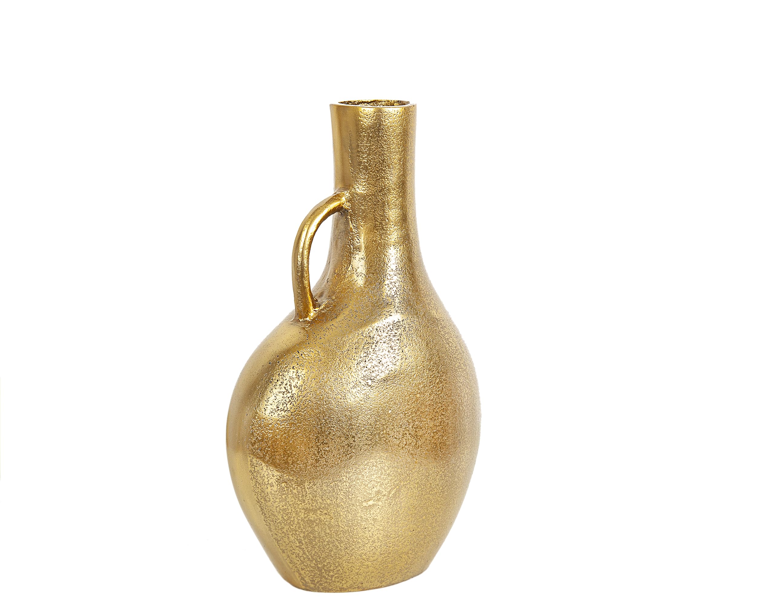 Vase en aluminium doré avec anse chic FLORERO
