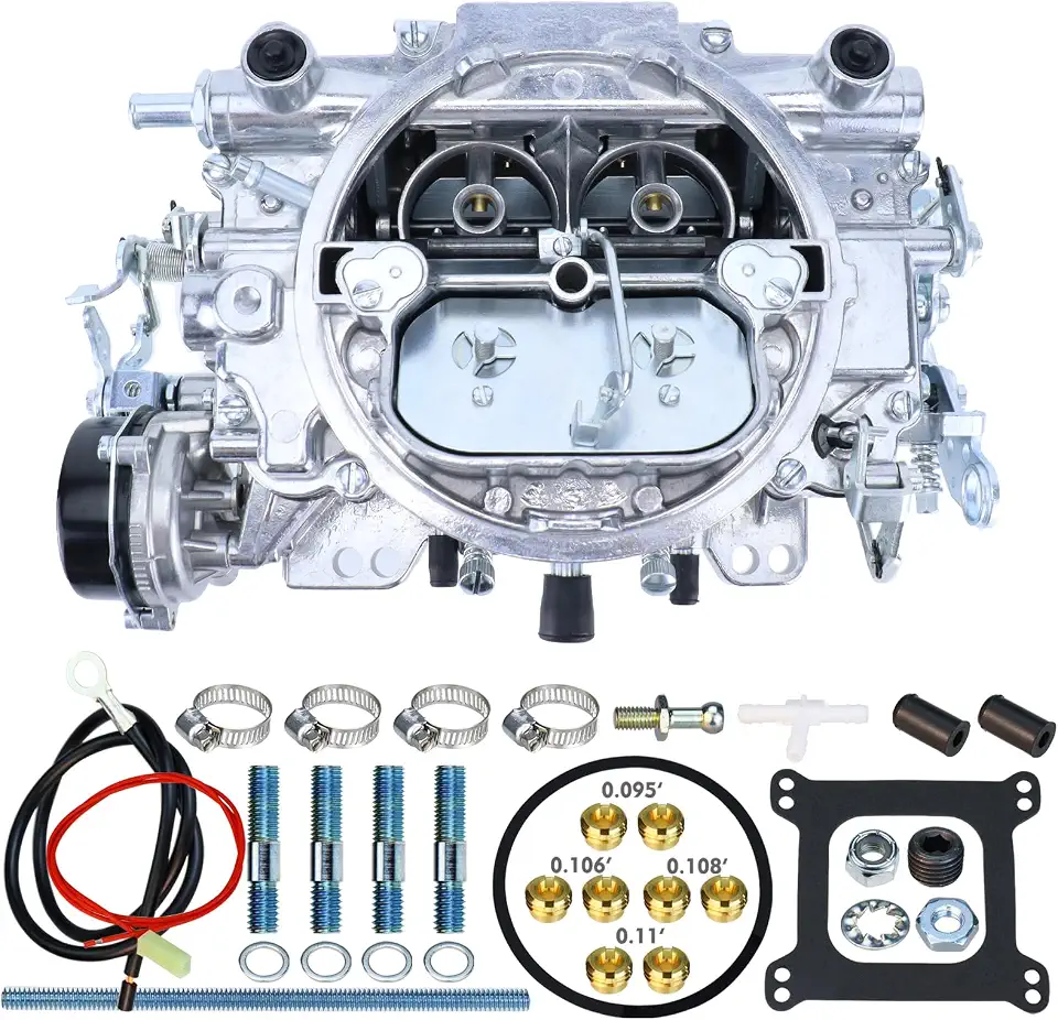 Carburador 1406 para Performer 600 CFM, carburador de 4 cilindros, furo quadrado, válvula de ar estilo AFB secundária compatível com Silverado Corvette Mustang Mercury GMC caminhonete carburador com