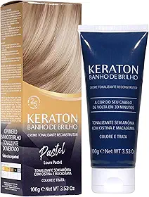 Keraton Tonalizante Banho de brilho 100g Pastel Louro