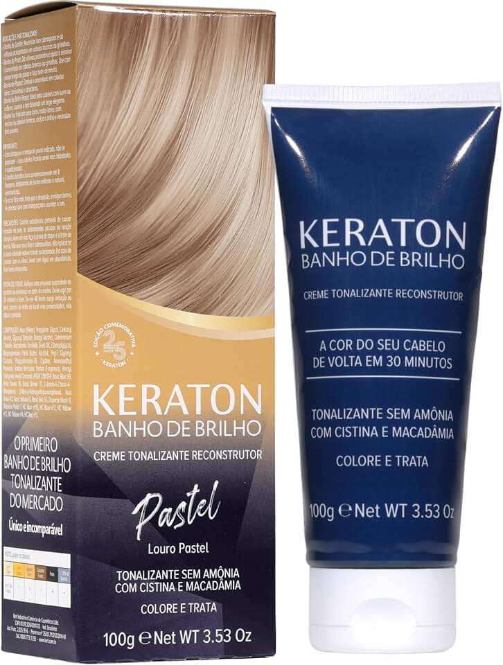 Keraton Tonalizante Banho de brilho 100g Pastel Louro