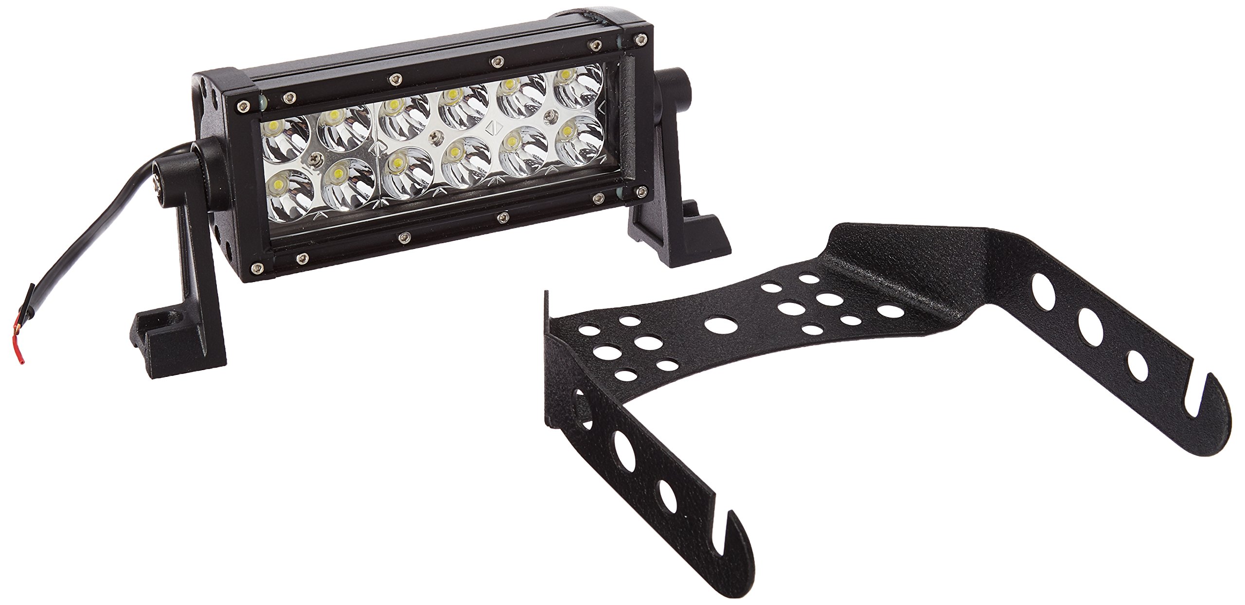 Universal Spot 6Inch led light bar w/Handlebar Mounting Bracket Kit for ATV UTV dirtbike Polaris Sportsman Outlaw 525 S Trail Boss 325 Honda TRX 450r KTM LTR450 LTZ400 Z400 KFX400 UTV Raptor yfz450r