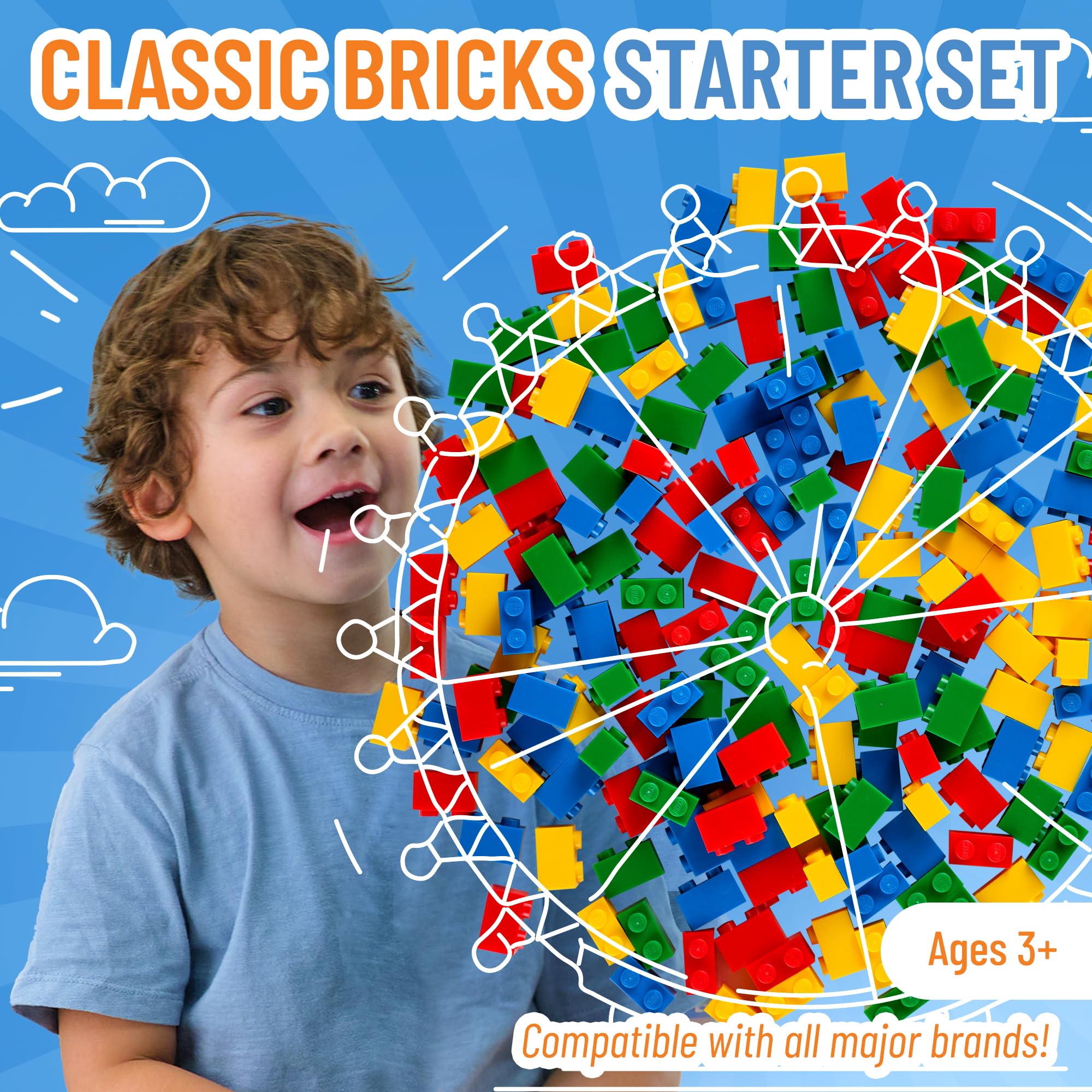 Strictly Briks Building Blocks Starter Kit - Compatible with All
