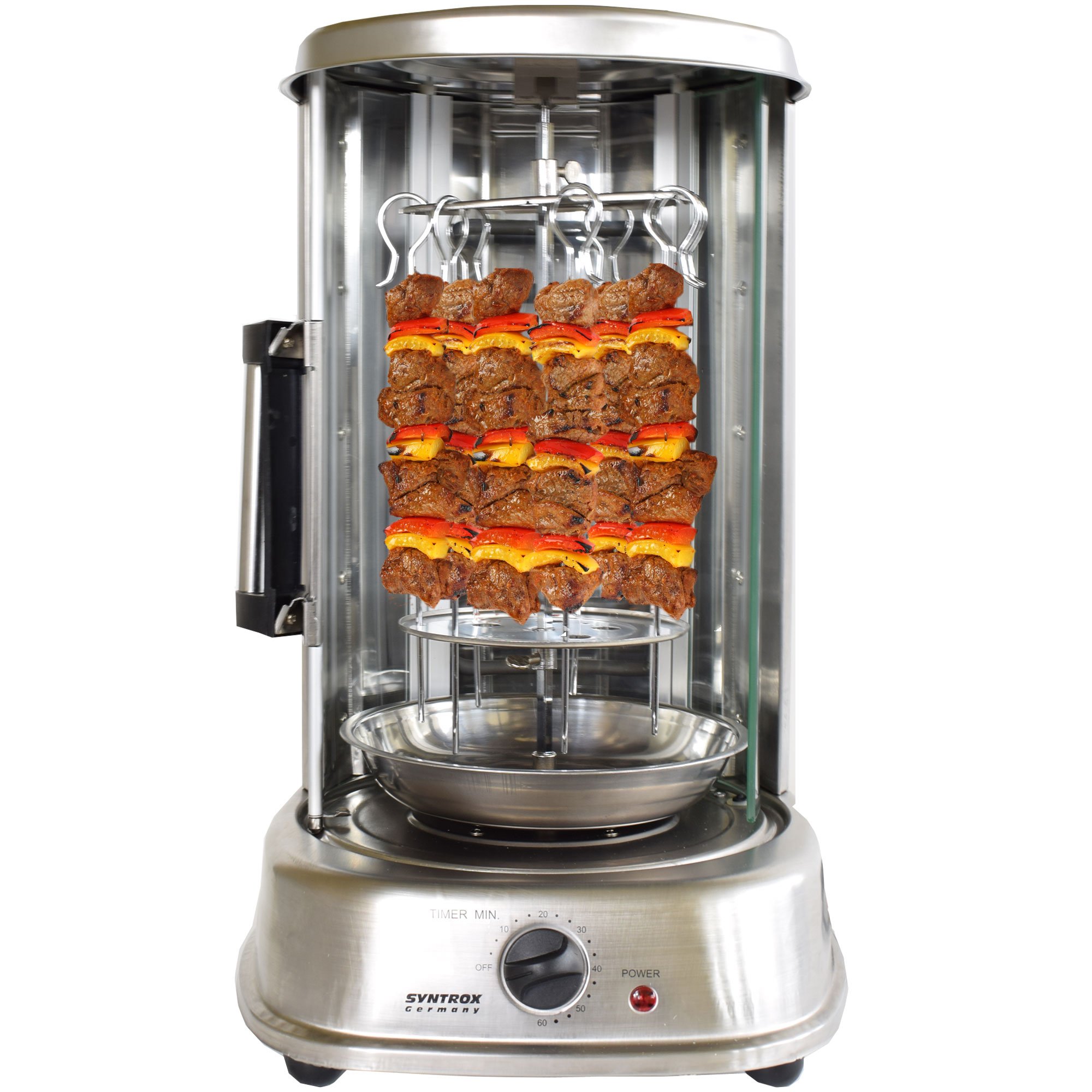 Syntrox Germany Edelstahl Dönergrill Gyrosgrill Hähnchengrill R-8121 Inox