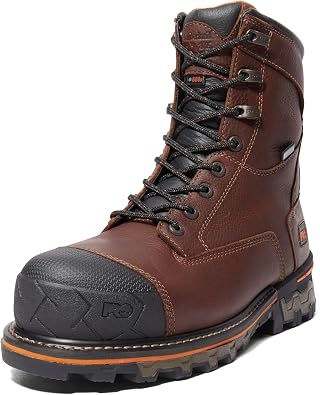 Timberland PRO Mens Boondock 8 Inch Composite Safety Toe Insulated Waterproof Industrial Work Boot, Brown-2024 NEW, 10W