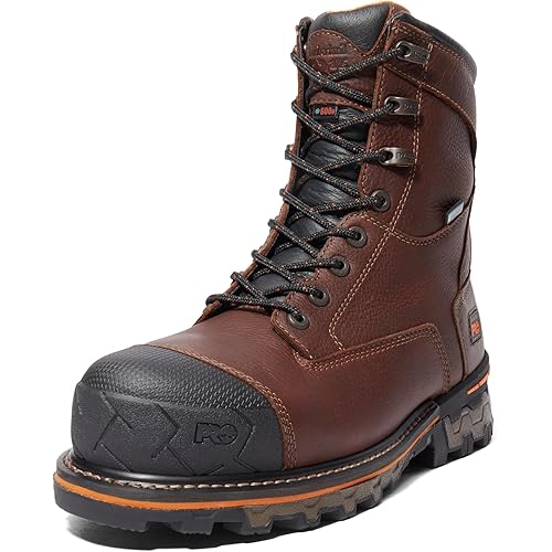 Timberland PRO Men's Boondock 8 Inch Composite Safety Toe Waterproof Work Boots