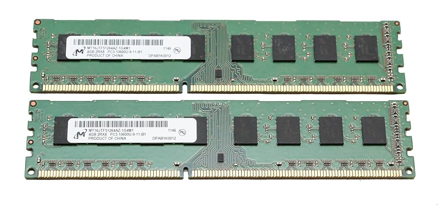 mico ページ 2x4GB (8GB Total) MICRON MT16JTF51264AZ-1G4M1 PC3-10600U