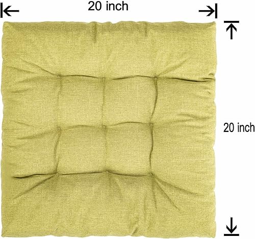 Miniatura 9 de SEKUMDAN Cojines para sillas de interiores y exteriores, 20 x 20 pulgadas, cojines de asiento de patio de primera calidad, cómodos, con relleno de
