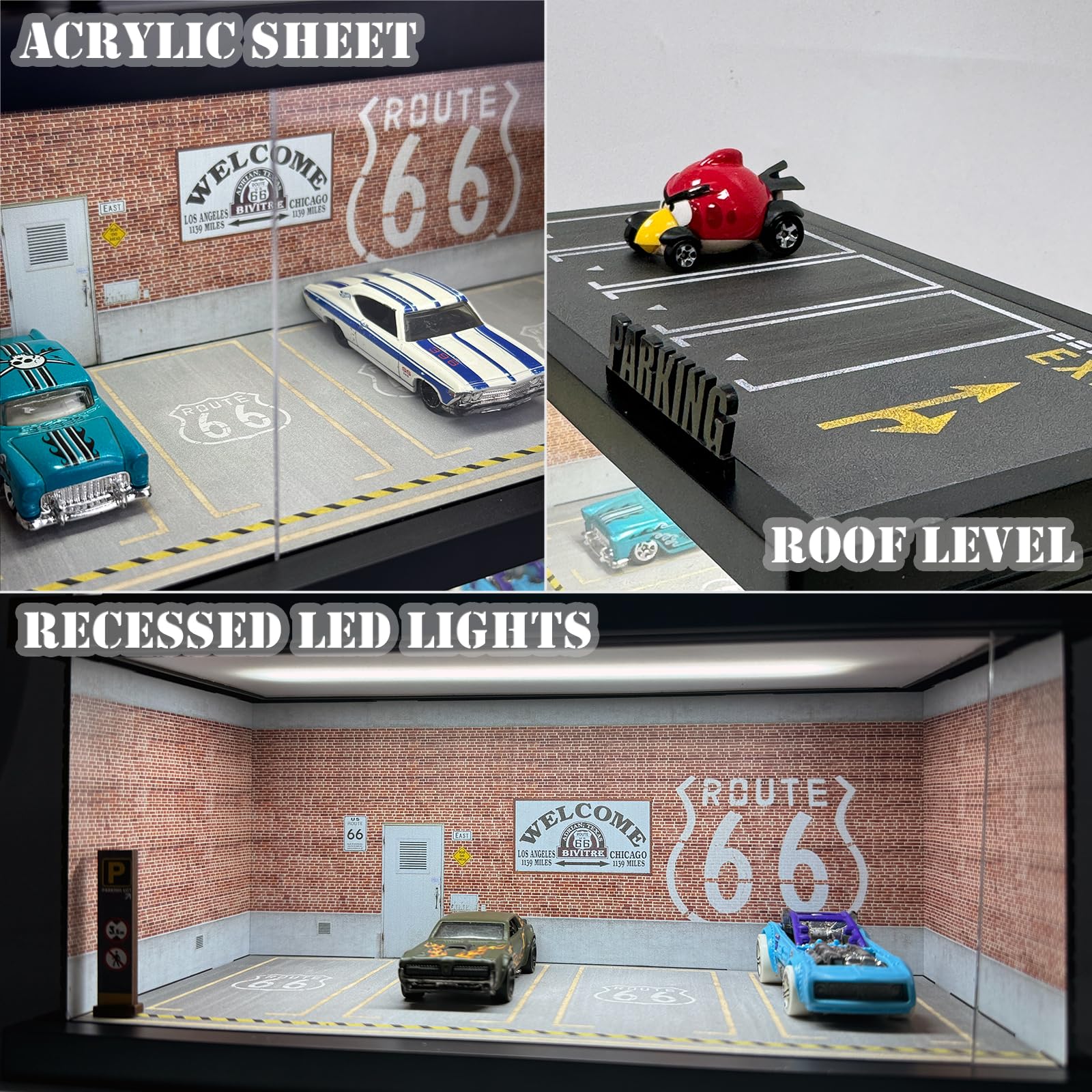 Amazon.com: 1/64 Scale Die-cast Model Car Display Case with