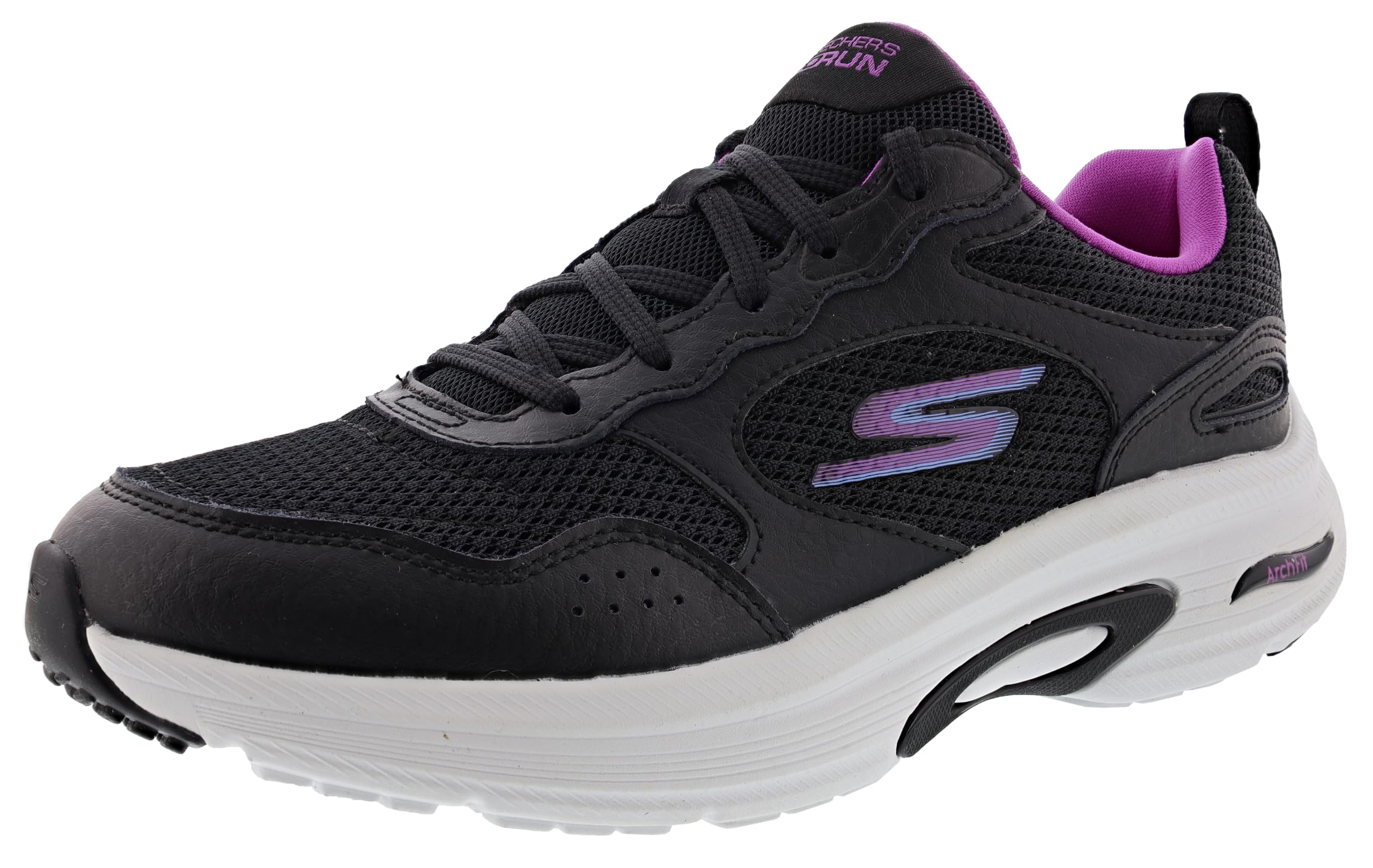 GO Run Arch Fit [128952BKPR] Women Running Shoes Black/Pink