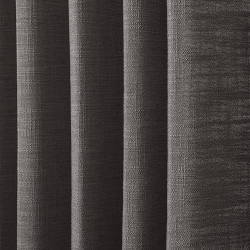 Miniatura 97 de Drapifytex Cortina plisada de lino sintético, cortina para oscurecer la habitación, 56 pulgadas de ancho x 96 pulgadas de largo, cortina de cobre 26