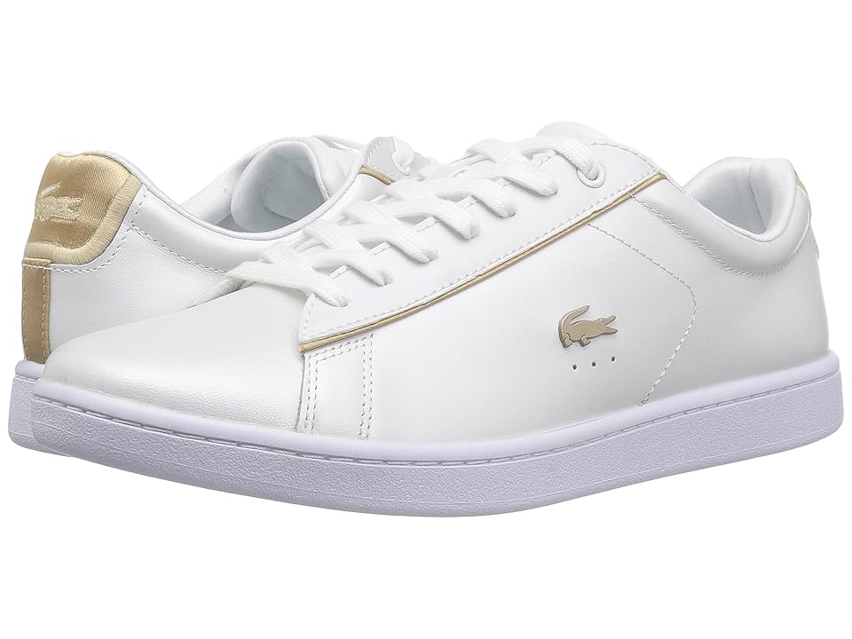 

Lacoste Carnaby Evo 118 6 (White/Gold) Women's Shoes