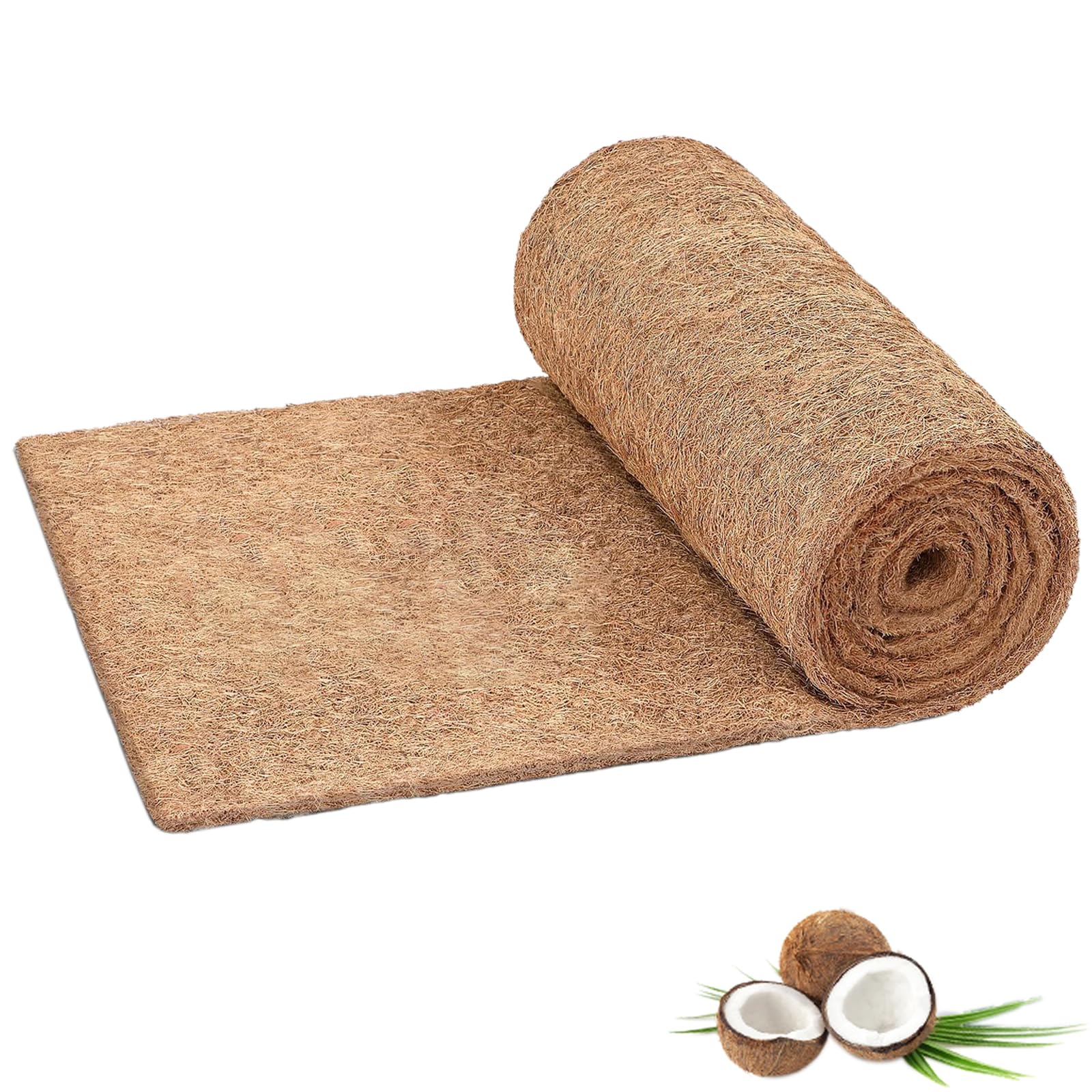 Fibre de coco naturelle anti-dérapante en rouleau de 2 mètres pour jardin
