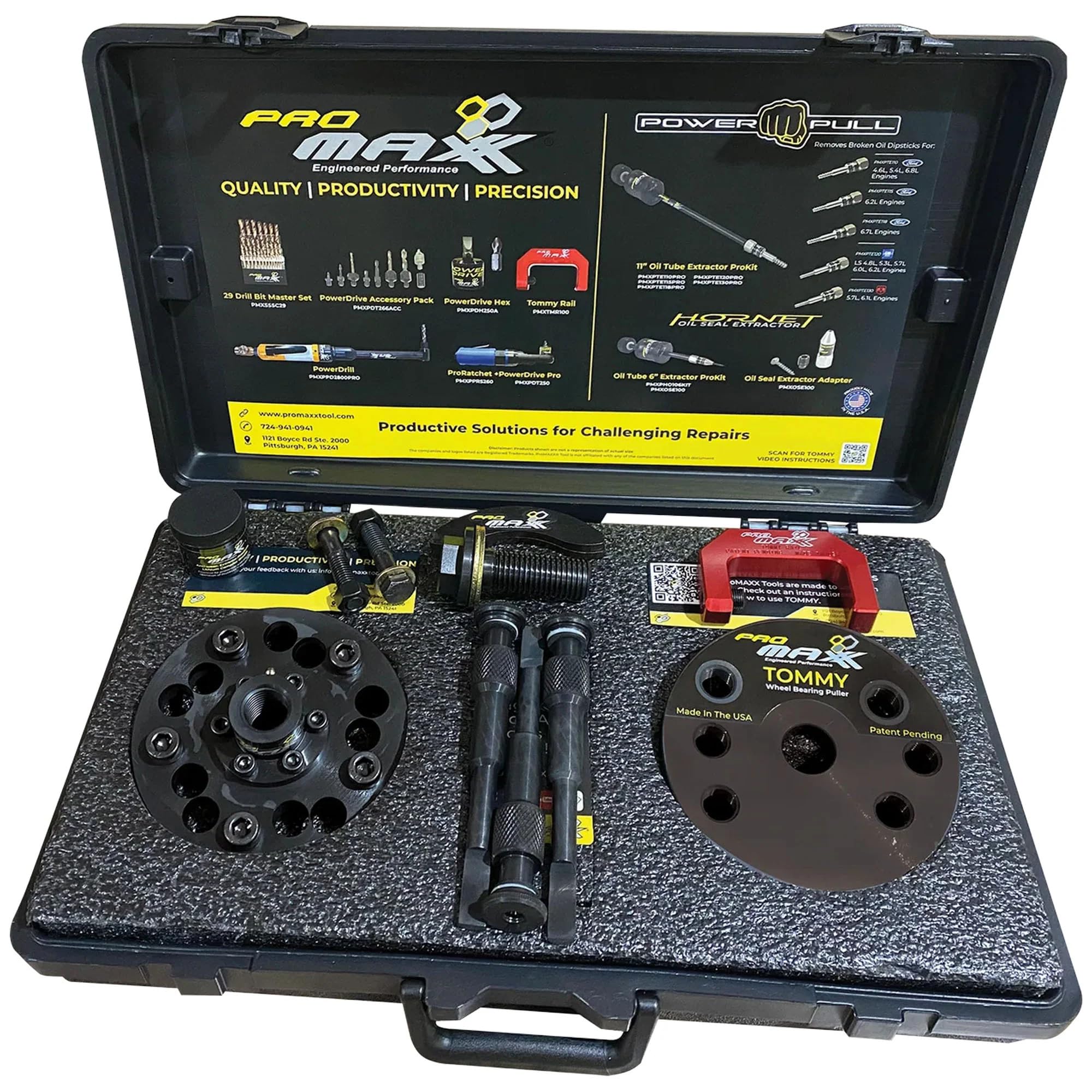 Milton PMXTOM410PROP Tommy Wheel Bearing Hub Puller Prokit Plus For Use With Subaru Vehicles, Includes Rail Accessory