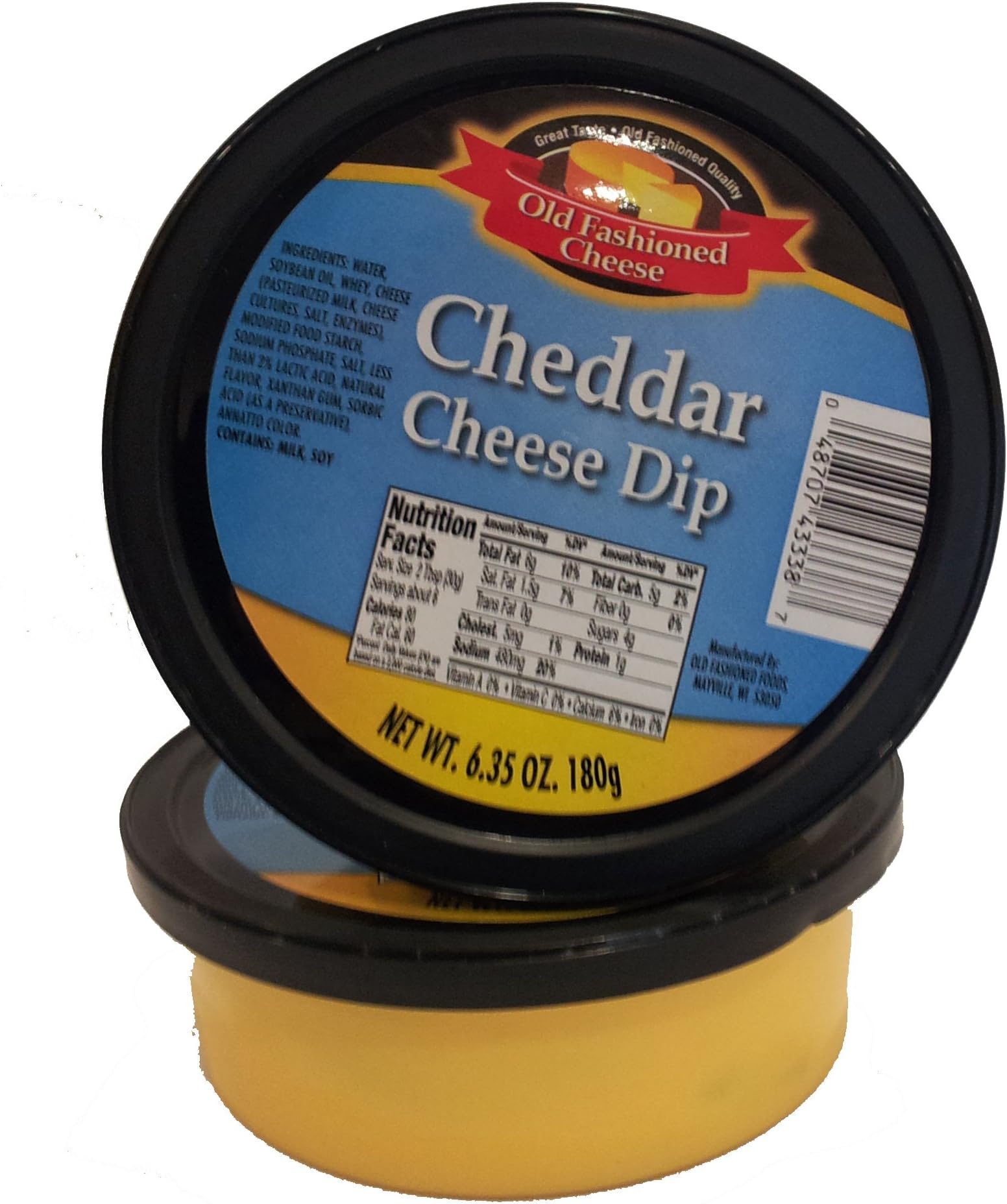 Old Fashioned Cheese Dip, Cheddar, 6.35 Ounce (Pack of 12)