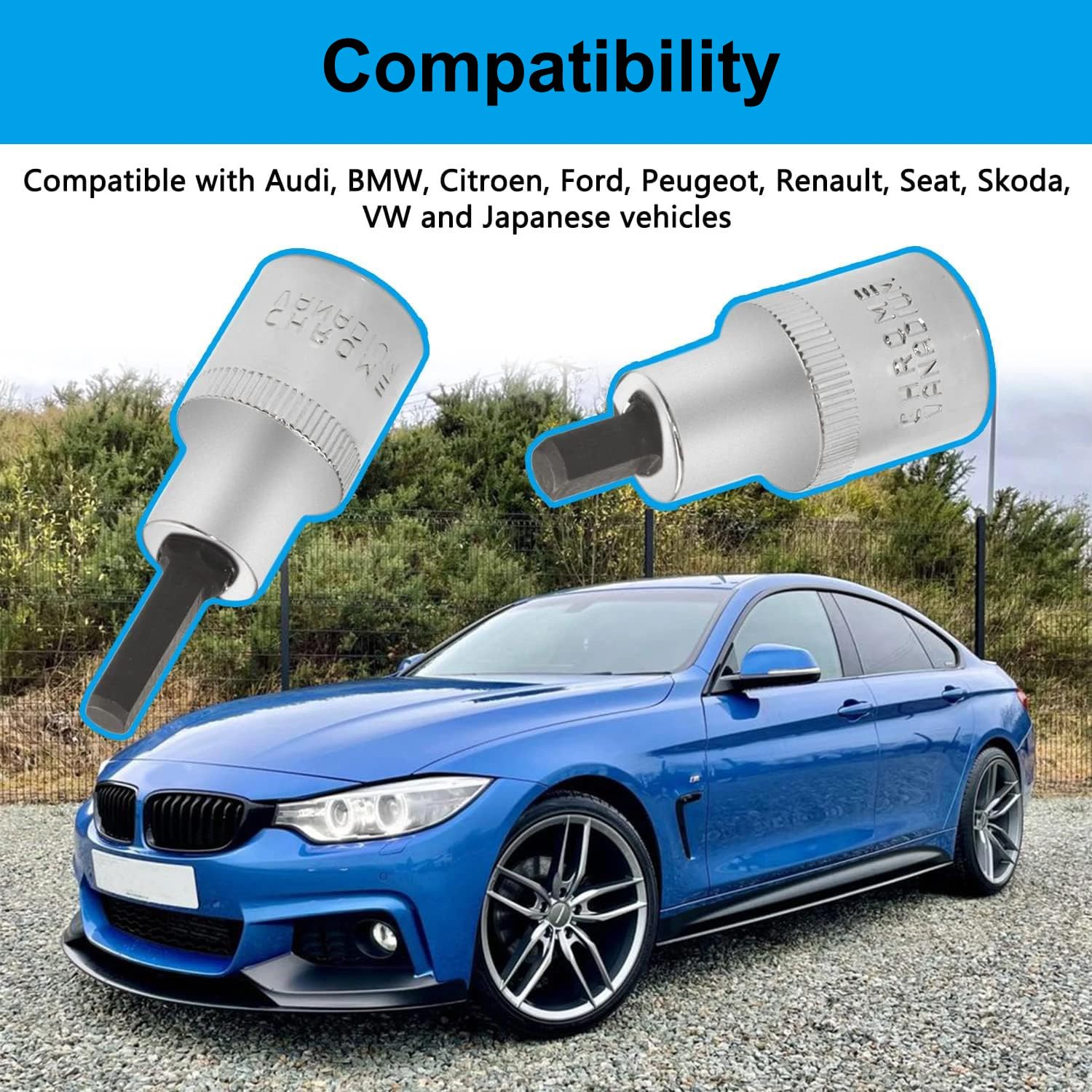 Greluma Strumento distanziatore montanti, Strumento di Sospensione in 2 Pezzo Compatibile con VW, Audi, BMW, Mini, Ford, Renault, ECC.