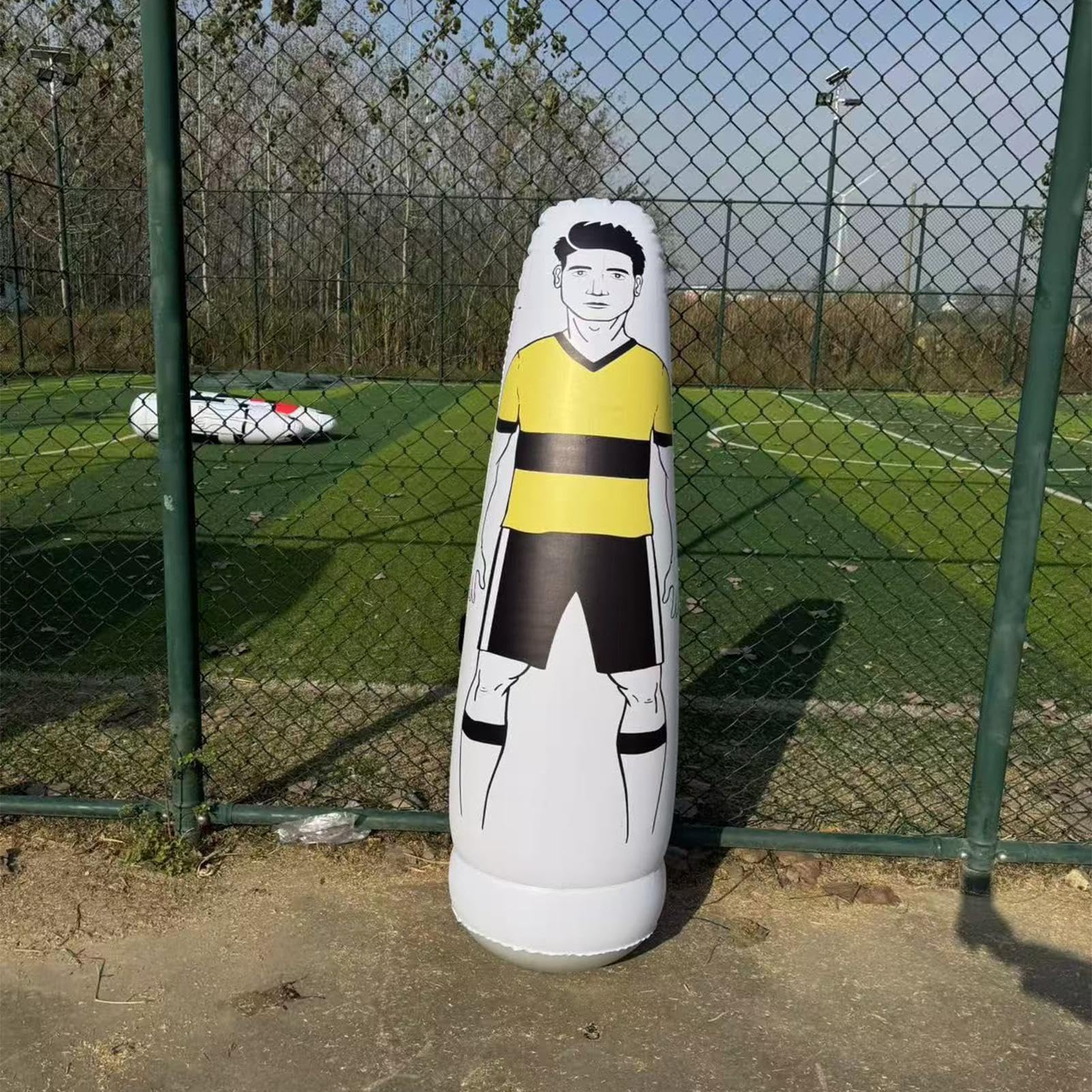 Muro Difensivo per Calcio Di Pratica Gonfiabile Sicuro Portatile E | Attrezzatura Di Allenamento Per Portiere E Difensore Per Adulti Appassionati Principianti Ragazzi