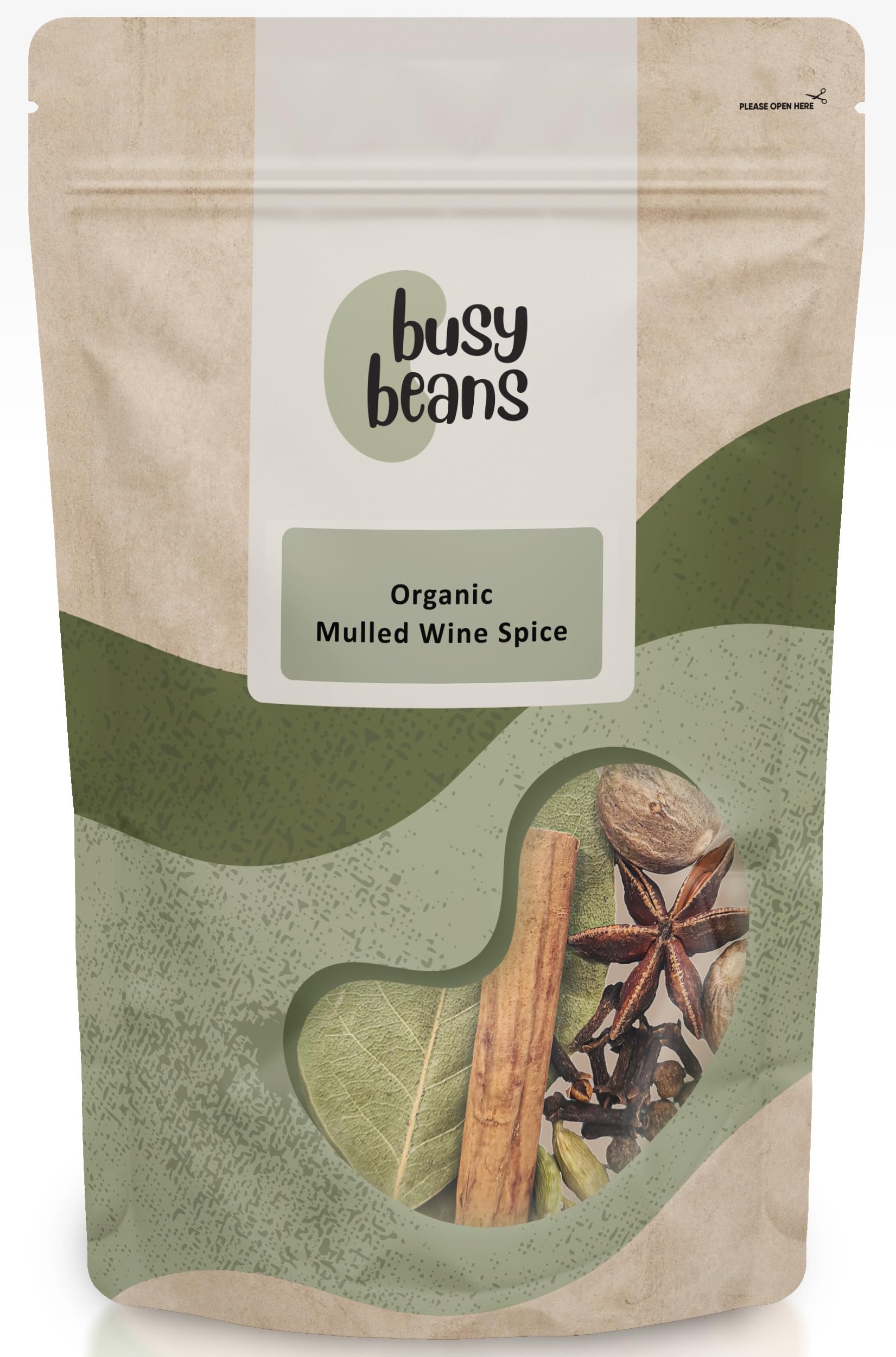 Organic Mulled Wine Spice Mix 18g - Certified Organic- by Busy Beans Organic