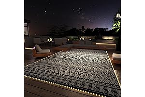 MontVoo Outdoor Rug Carpet for Camping RV 6x9 ft