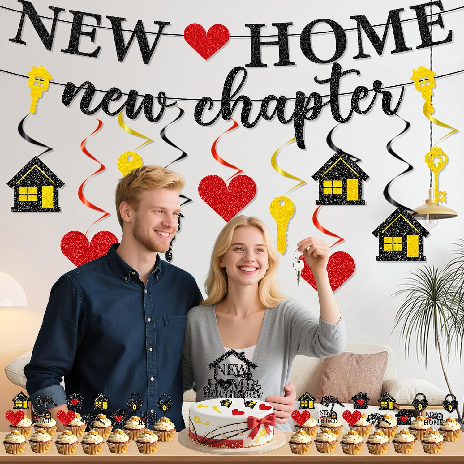 Housewarming Party Decorations New Home New Chapter Set 37PCS image 5