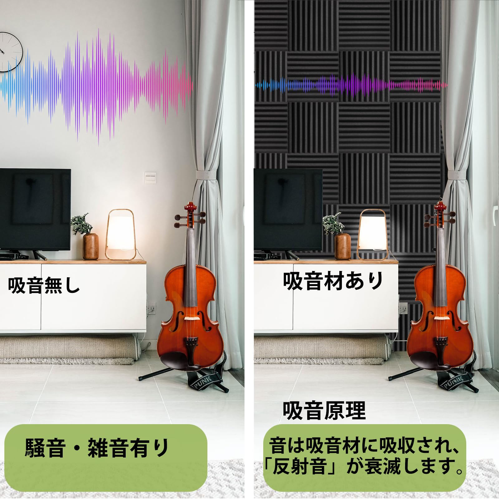 佐々木ページ　防音材テープ付き Amazon.co.jp: Saiqiang 吸音材 12枚 きゅうおん材 壁 防音材