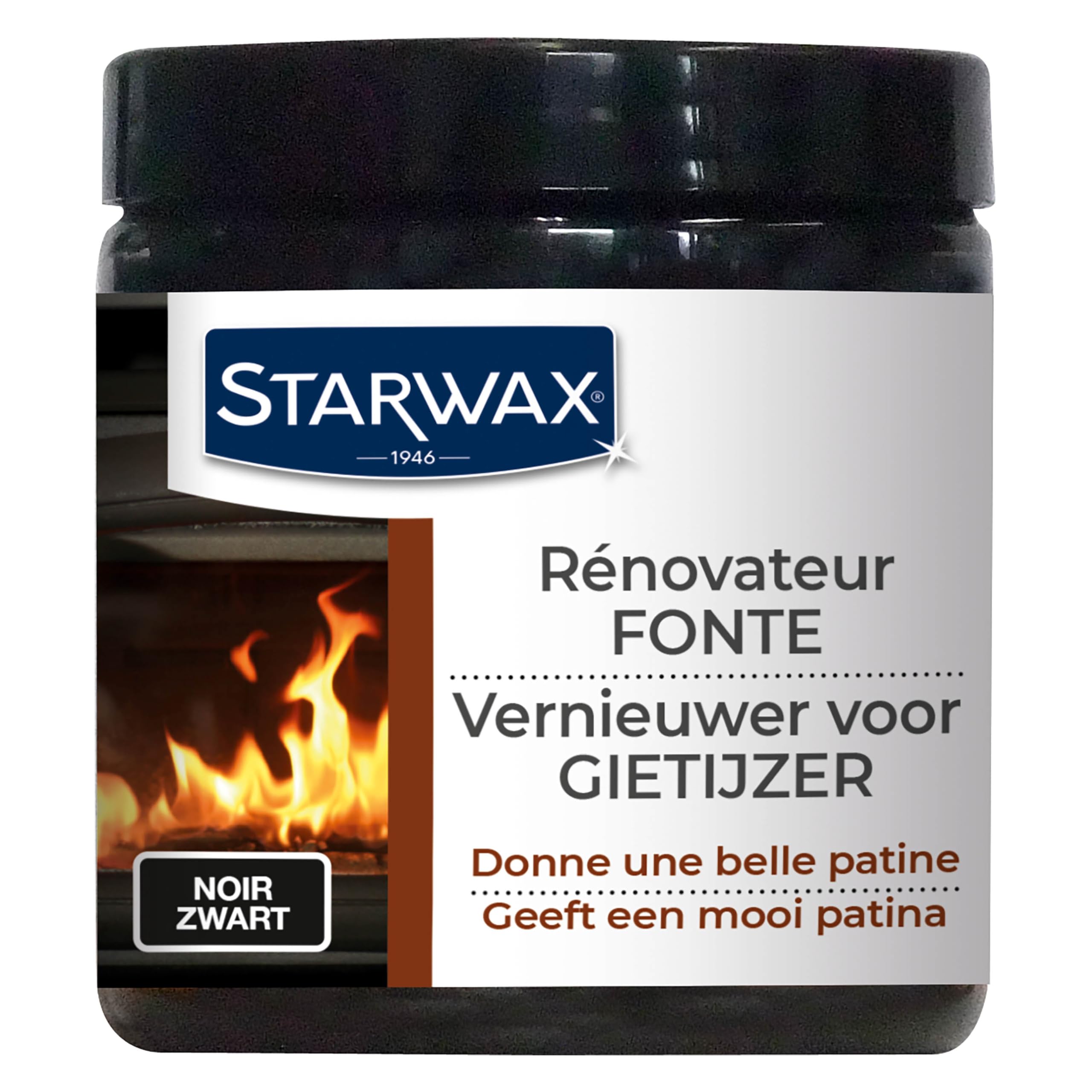 STARWAX Rénovateur fonte et acier pour poêle 200ml noir