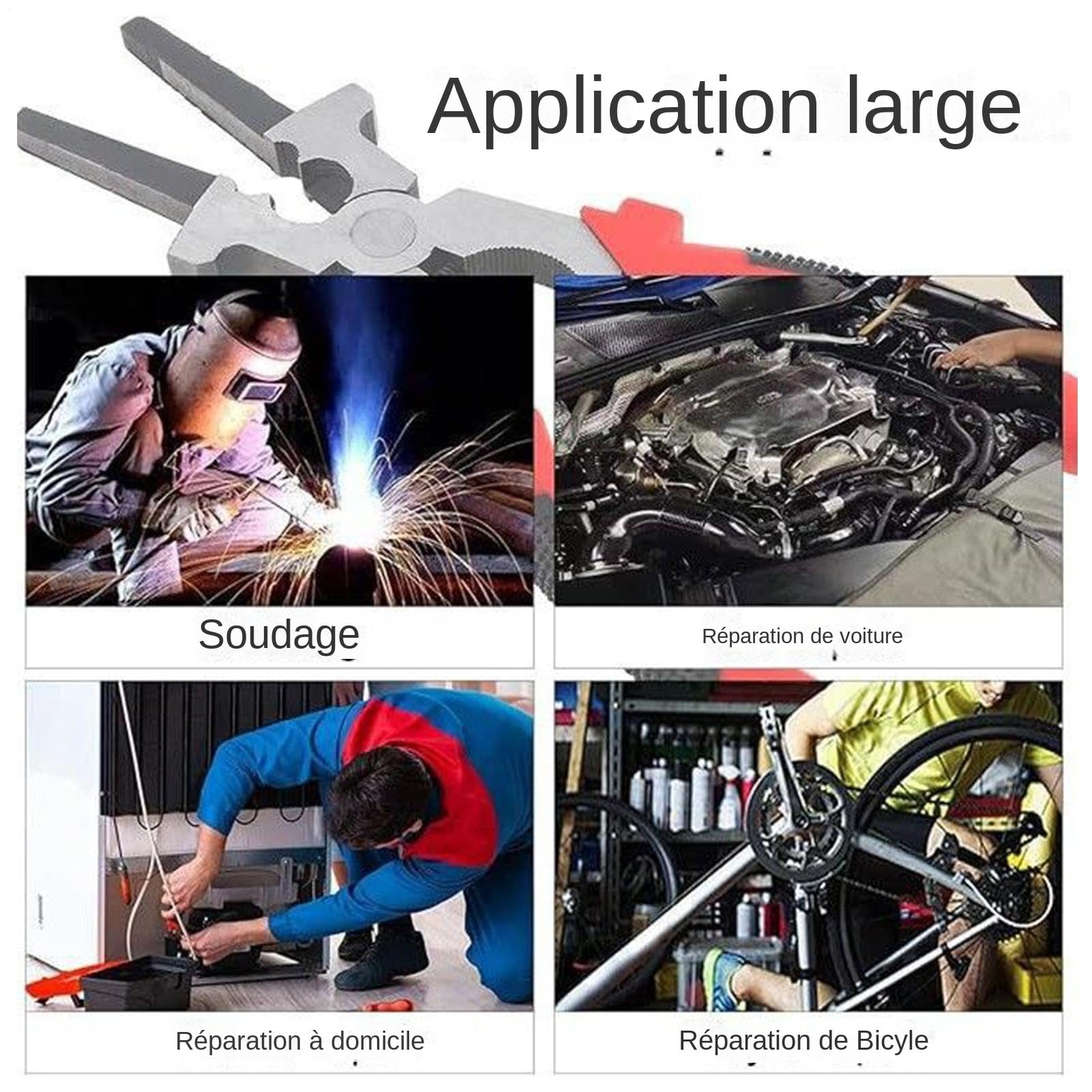 Trousse d'Accessoires de Soudure Outils De Nettoyage Des Projections De | Ensemble pour l'Élimination de la Rouille Pour Électronique Automobile Bricolage Ménage Industrie Soudage et Soudu