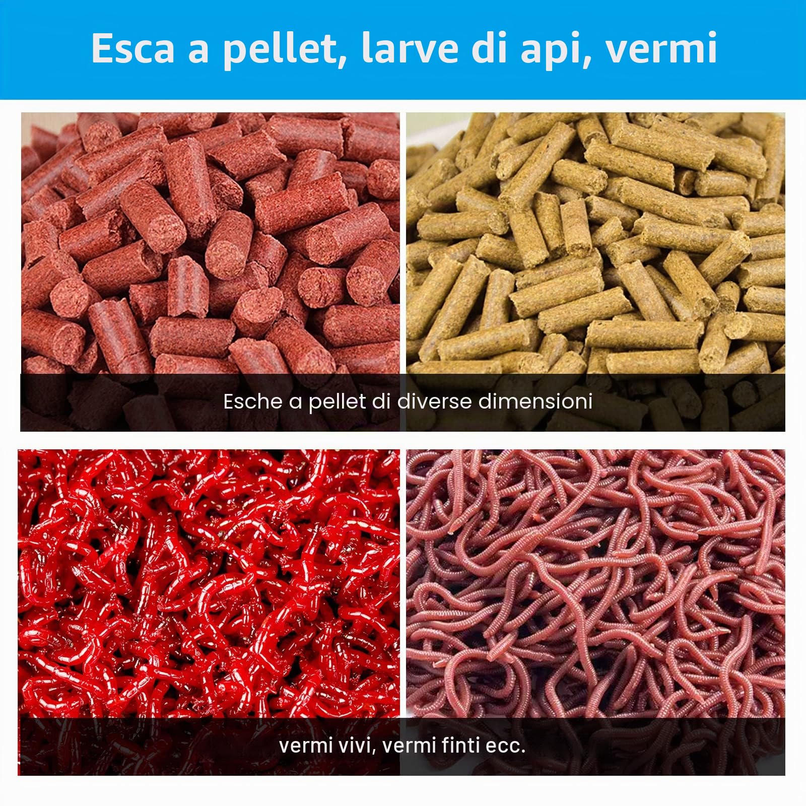 Realure 2 Pezzi Pellet Bait Bander 150 Pezzi Micro Esche Anelli con Anello in Gomma Rossa, Accessori per la Pesca per Il Fissaggio Rapido di Esche, Pellet, Falene d'Api, Verme