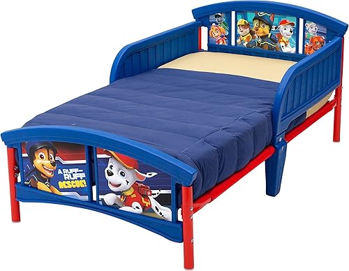 Miniatura 7 de Delta Children Caja de juguetes de lujo, Disney Minnie Mouse y cama de plástico para niños pequeños, Nick Jr. PAW Patrol