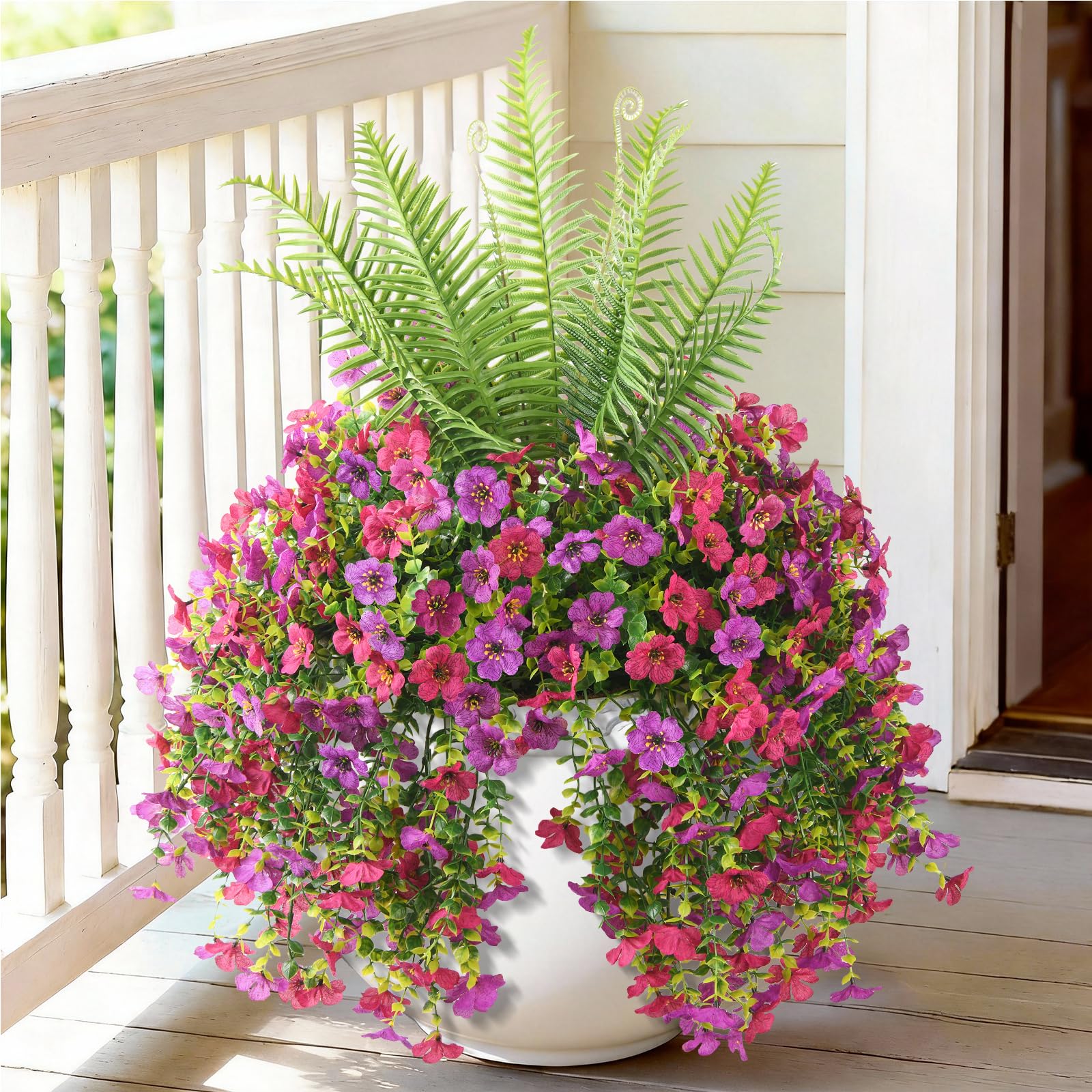 Amazon.com: INQCMY Artificial Fake Hanging Flowers with Fake Fern