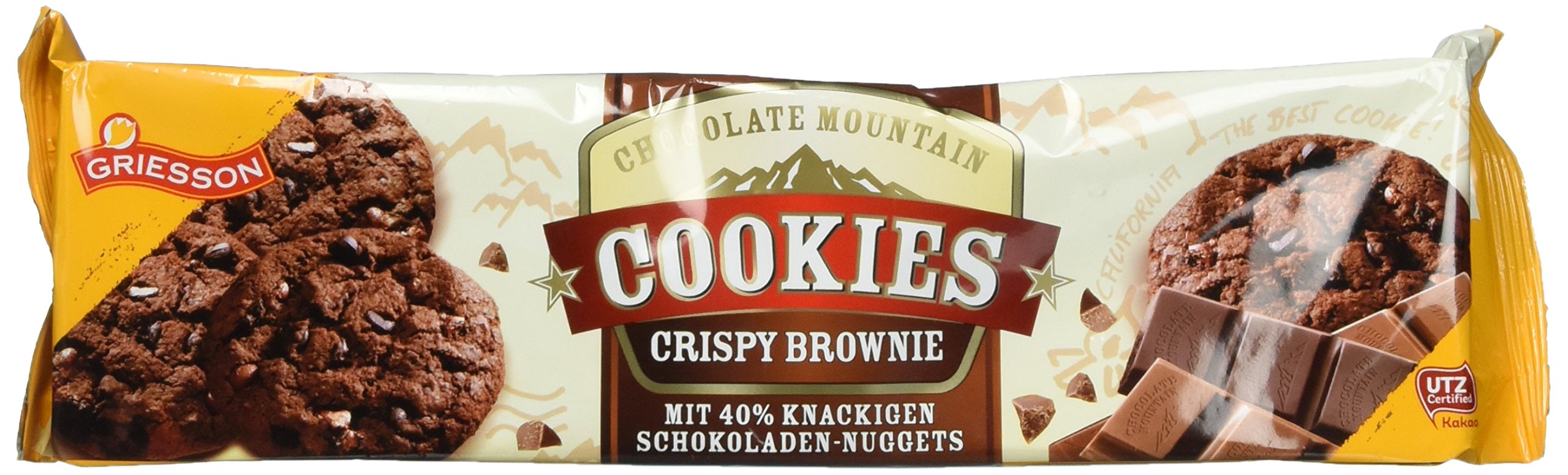 Griesson Chocolate Mountain Cookies Crispy Brownie, 14er Pack (14 x 0.15 kg)