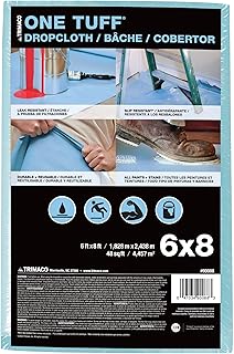 Trimaco One Tuff Dropcloth, 6-feet x 8-feet