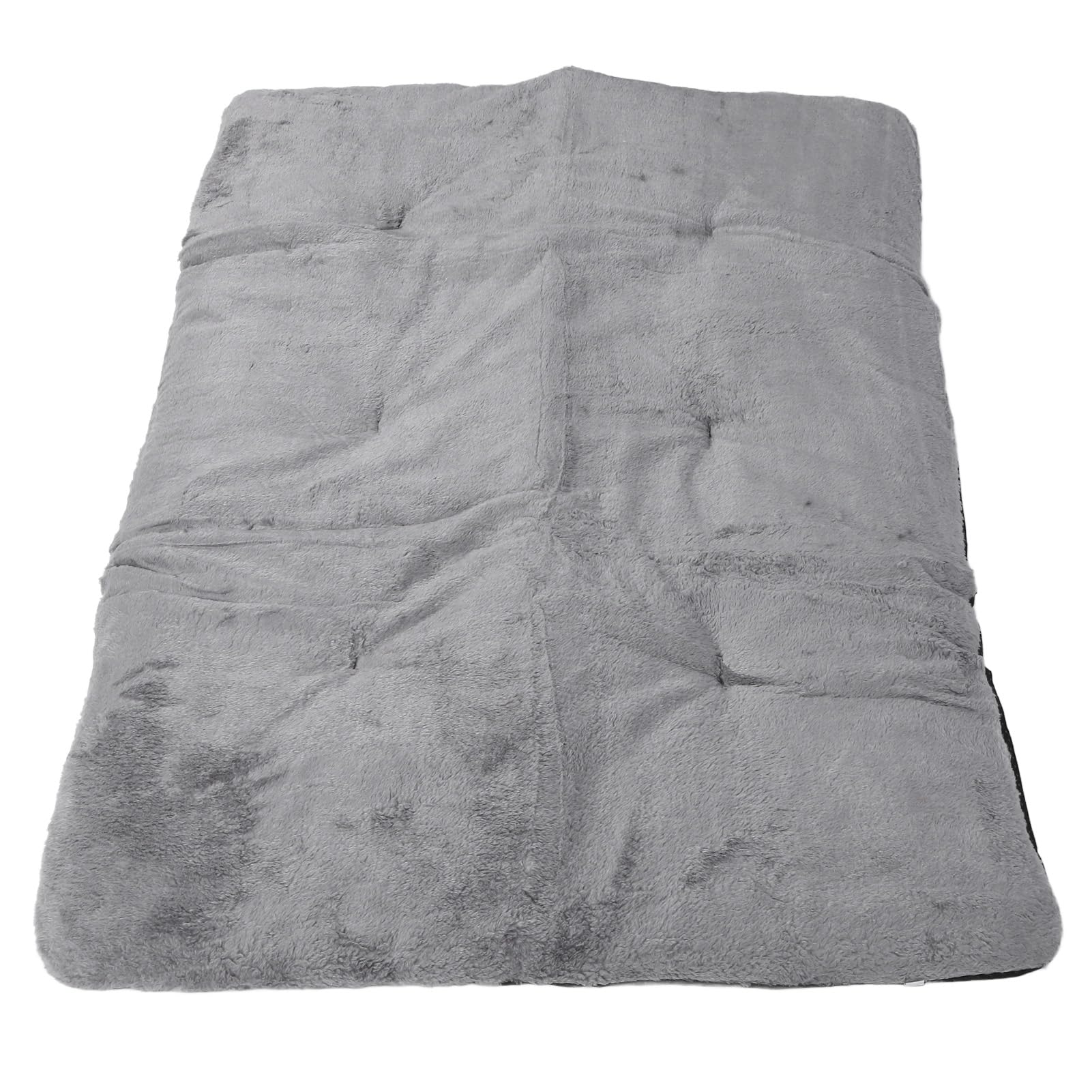 Tappetino Riscaldante per Animali Domestici, Tecnologia Autoriscaldante, Materiale Morbido Peluche, Design Ispessito per Calore Extra, Facile da Pulire, Leggero e (Grigio argento XL)