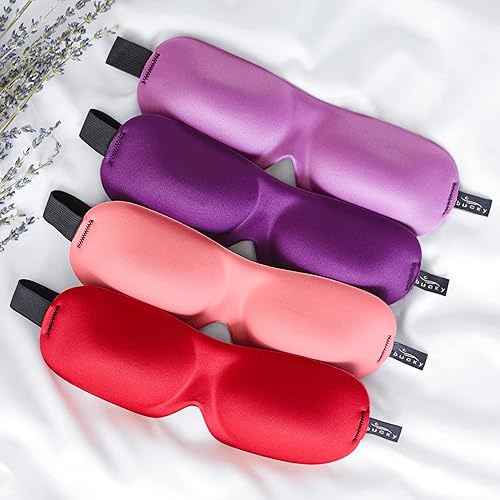 Miniatura 90 de Bucky Máscara de ojos sin presión de 40 parpadeos para viajes y sueño Strawberry,Agua,Carmesí,Azul French,Verde,Rosa encendido,Magenta,Orquídea,Azul