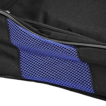 Portable Golf Shoes Bag Breathable Storage Organiser Zippered Shoe Bag With Pocket For Storing Sports Accessories Unisex(Black And Blue