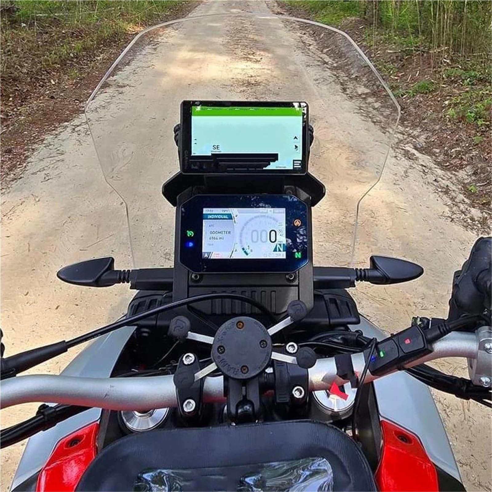 Supporto Navigatore Moto Cellulare GPS Universale 12 Mm 22 Mm Staffa Navigazione Supporto GPS Motocicletta Supporto per Smartphone