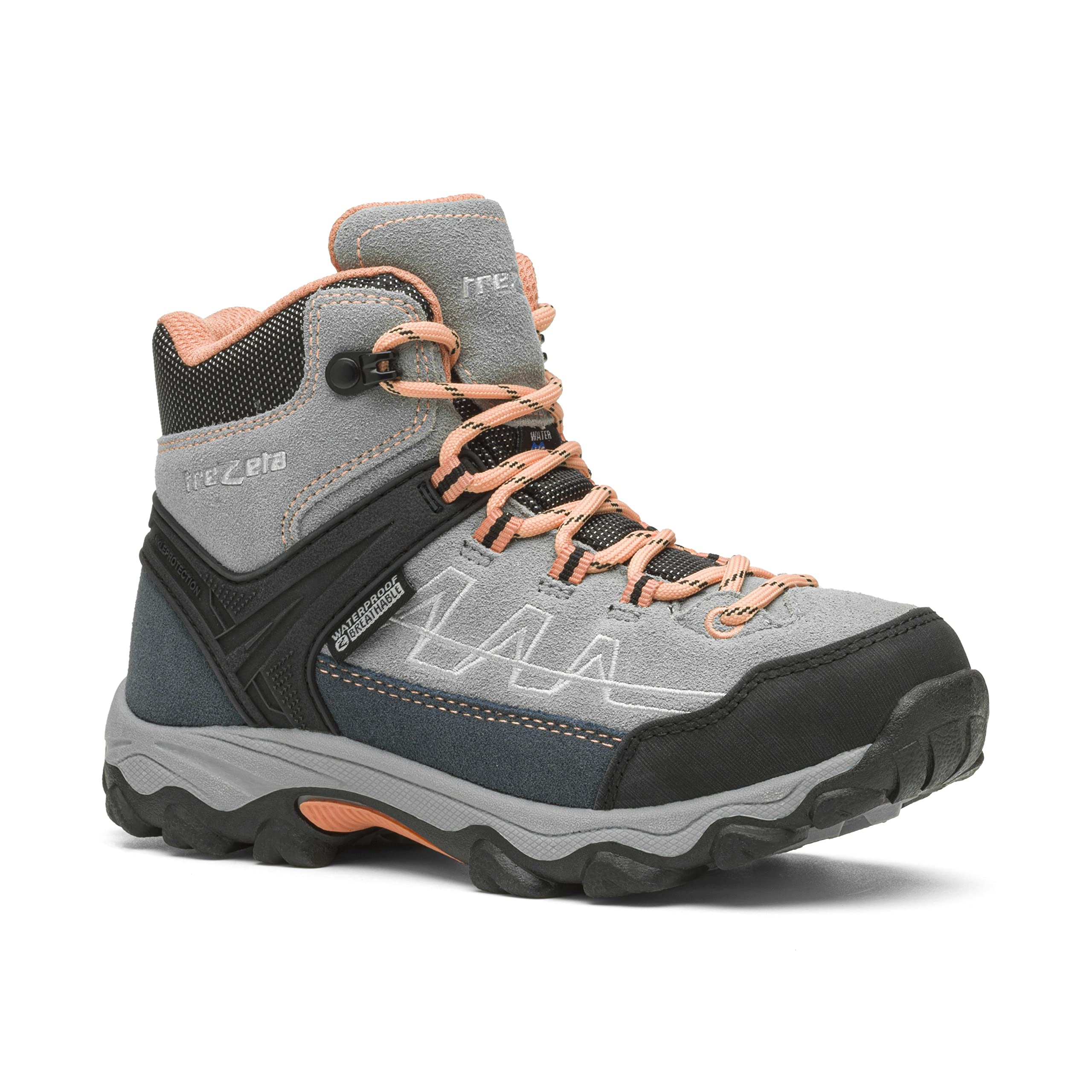 Trezeta 010722320 STORM WP KID Hiking shoe Unisex GREY PEACH UK 2.5