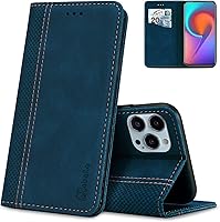 Vista 29 de Compatible con OnePlus 15 Funda protectora de piel sintética con función atril y función atril, magnética, color negro