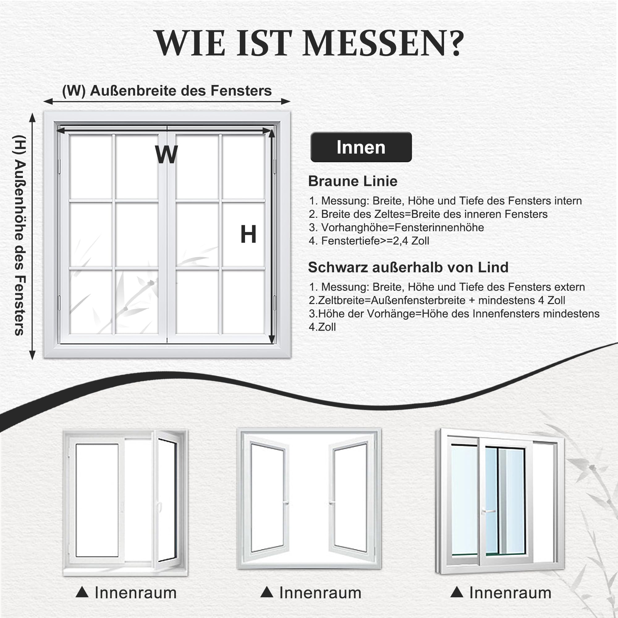 Bambus-Rollo für den Innenbereich, Jalousien aus Holz, Sonnenschutz und Privatsphäre, für Fenster und Tür, 120 x 180 cm