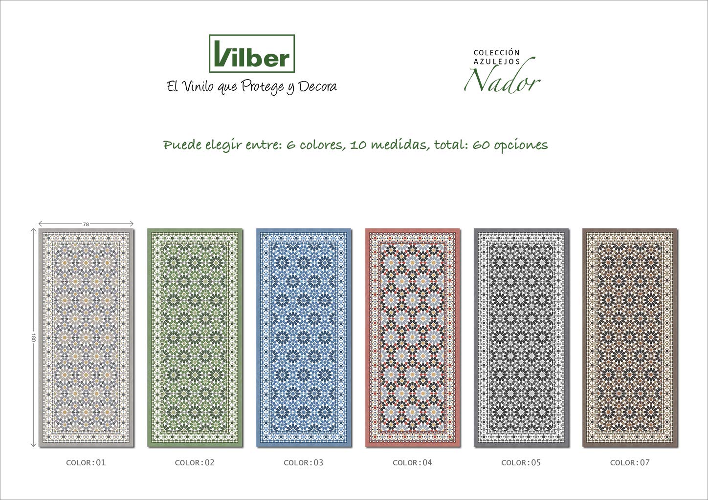 Beija Flor TAPPETTO IN VINILE ECLECTIC E3 80 x 200 cm | FORME e COLORI
