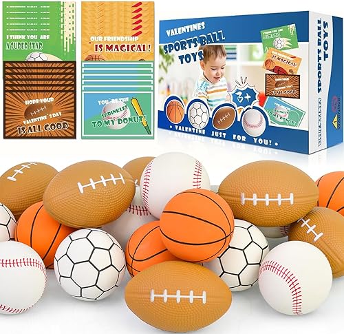 Tarjetas del día de San Valentín, regalo para la escuela de niños con pelotas deportivas rebotantes, regalos del día de San Valentín para Tarjetas del día de San Valentín, regalo para la escuela de niños con pelotas deportivas rebotantes, regalos del día de San Valentín para