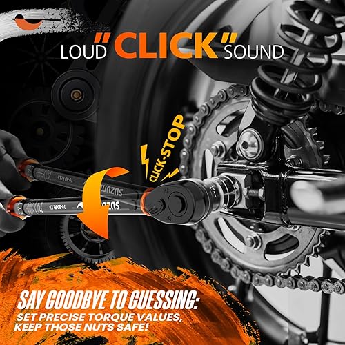 Vista 13 de SUZUME 3PCS Torque Wrench Set 72 Teeth Dual-Direction Adjustable Torque Wrench Dual-Scales 1/4 & 3/8 & 1/2-Inch ±3% Accuracy Click Torque Wrenches