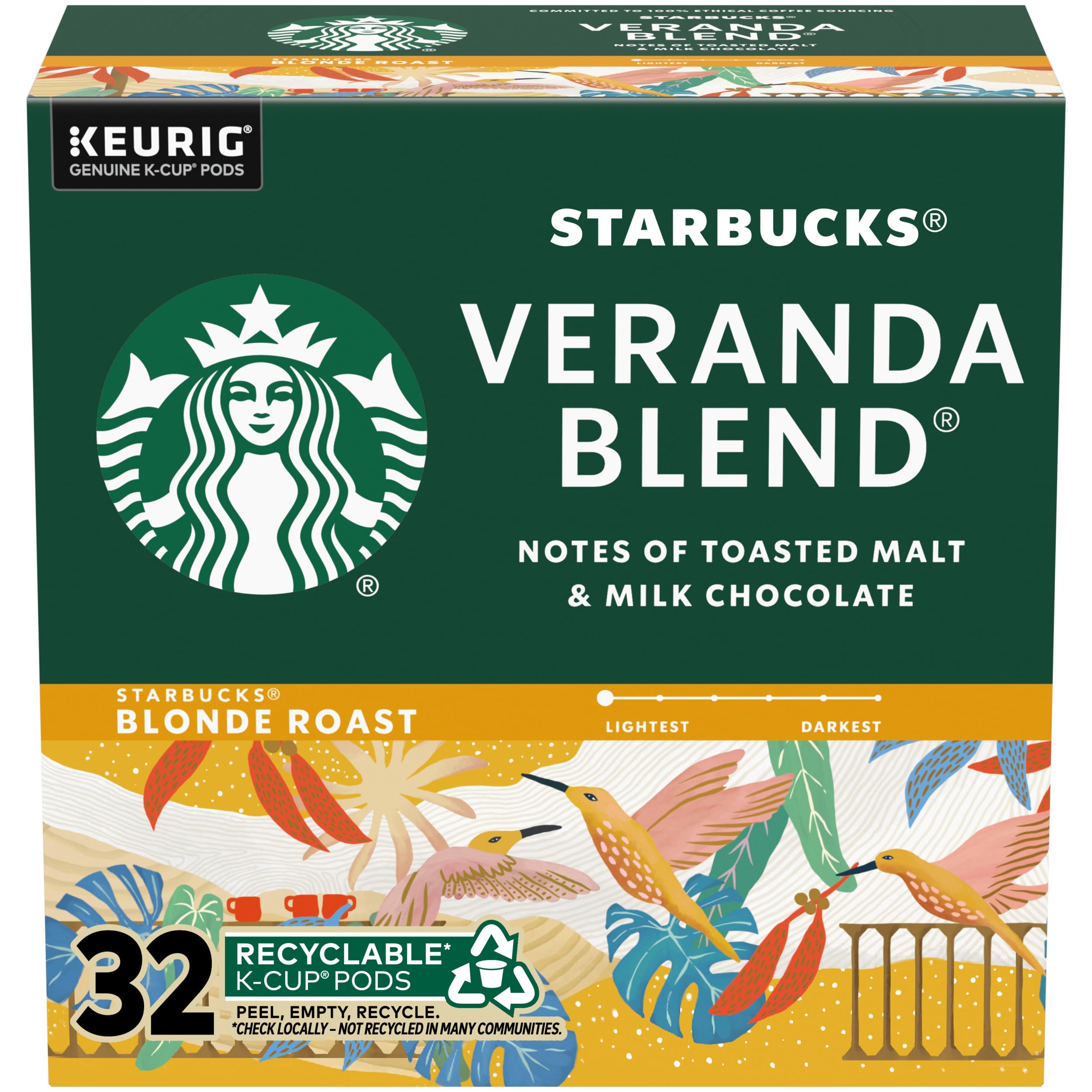 Veranda Blend Blonde Roast Keurig K-Cups (32 Pack)