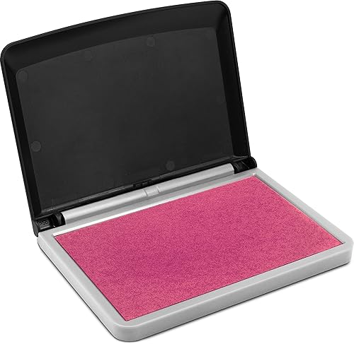 Miniatura 7 de MaxMark Almohadilla de sello rosa grande - 2-34" por 4-14" - Almohadilla de fieltro de alta calidad