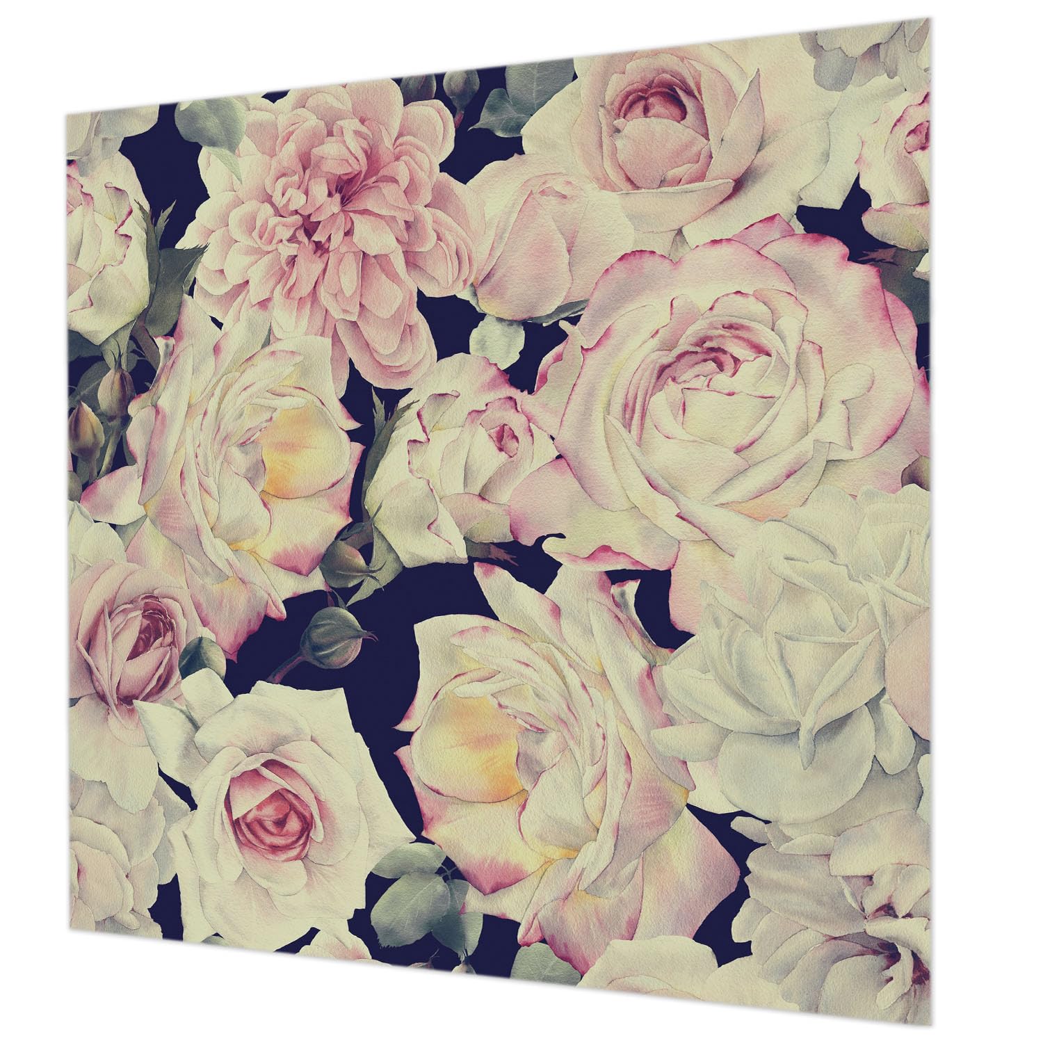 Papier peint intissé 250x250 cm Tulup bouquet de fleurs avec colle pour salon